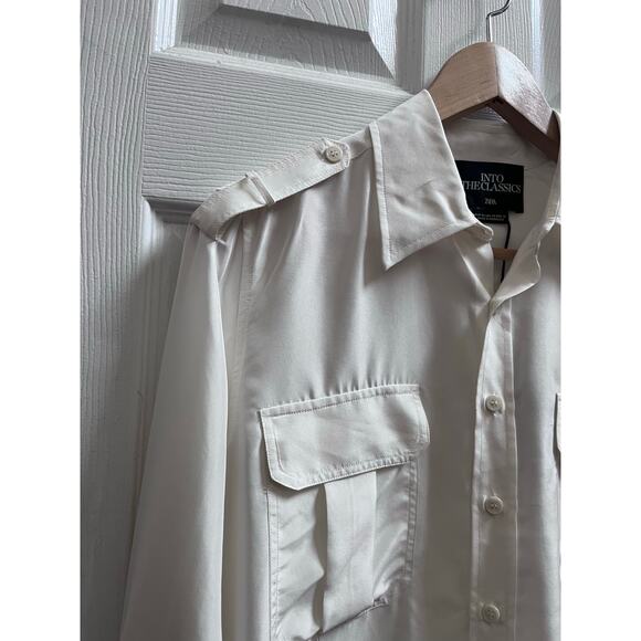 Zara Into The Classics Imperfection Mulberry Silk Button Down Blouse Oversize XS - Picture 9 of 15